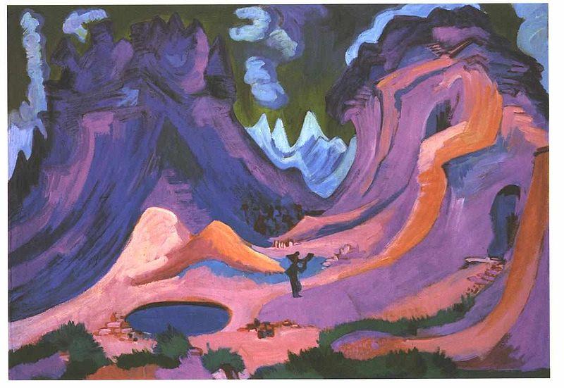 Ernst Ludwig Kirchner The Amselfluh Sweden oil painting art